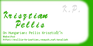 krisztian pellis business card